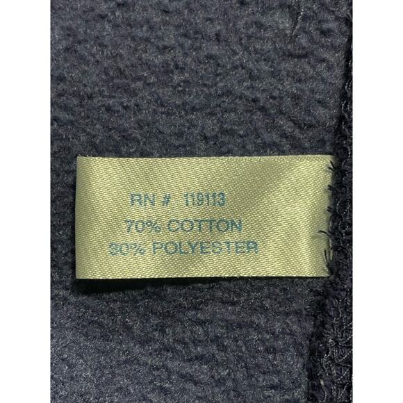 Cuffy's Men's Size Medium Cape Cod Hooded Full Zip Sweatshirt Blue - Picture 9 of 11